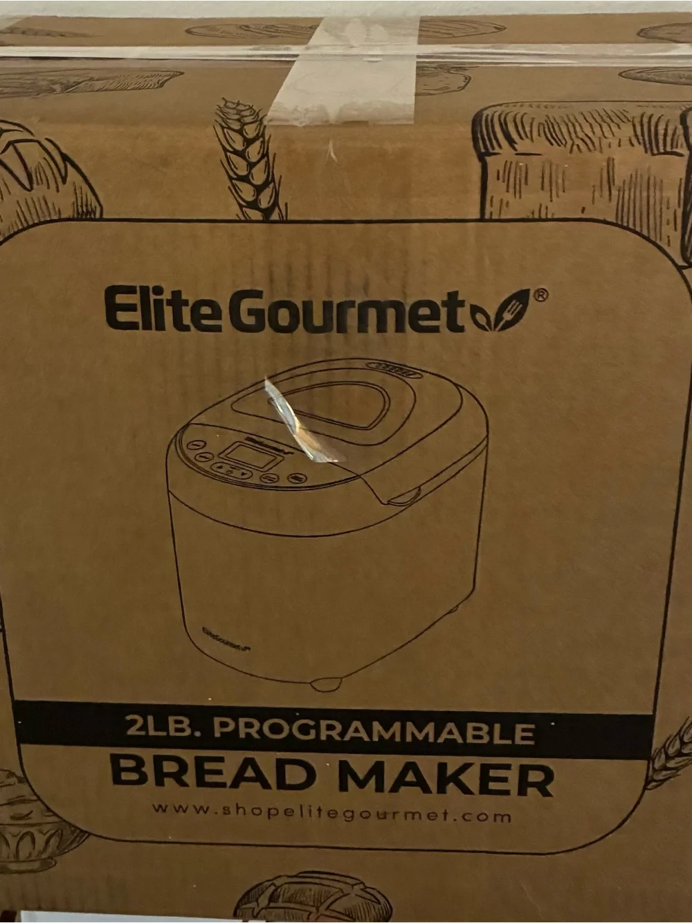 Programmable 2LB Bread Maker - Brown Finish